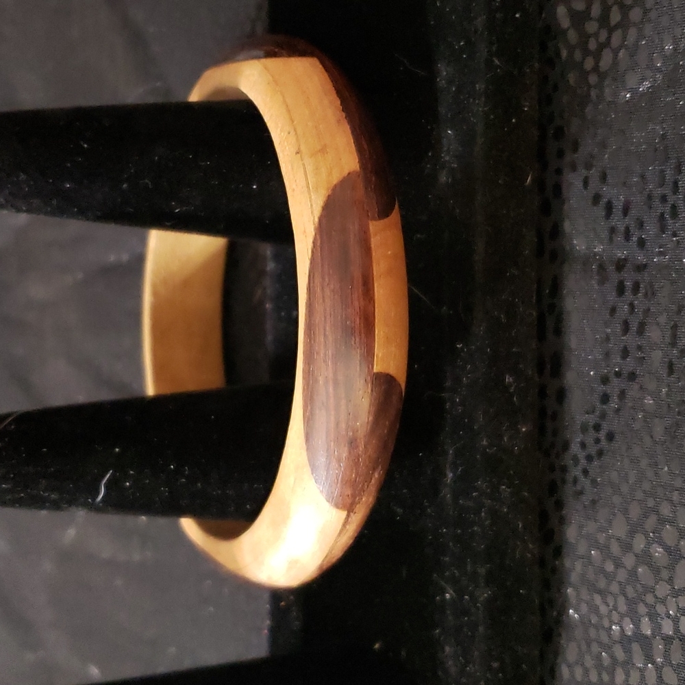 wood bangle bracelet